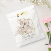 Boho Neutrale Koala Baby Borrel Bedankzakje (Gezegeld)
