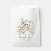 Boho Neutrale Koala Baby Borrel Bedankzakje (Voorkant)