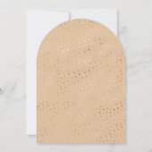 Boho Neutrale Maan Teddybeer Boog Baby Shower Kaart (Achterkant)
