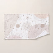 Boho Neutrale Ruimtedoedels Aesthetisch design Bad Handdoek (Handdoek)