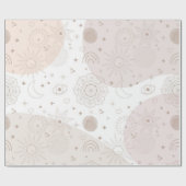 Boho Neutrale Ruimtedoedels Aesthetisch design Cadeaupapier (Vlak)