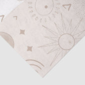 Boho Neutrale Ruimtedoedels Aesthetisch design Tissuepapier (Detail)