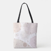 Boho Neutrale Ruimtedoedels Aesthetisch design Tote Bag (Achterkant)