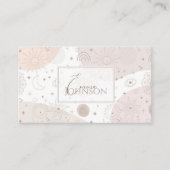 Boho Neutrale Ruimtedoedels Aesthetisch design Visitekaartje (Voorkant)