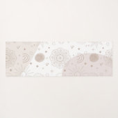 Boho Neutrale Ruimtedoedels Aesthetisch design Yogamat (Achterkant (horizontaal))