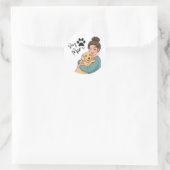 Boho neutrale sticker voor hondenliefhebbers (Tas)