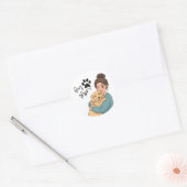 Boho neutrale sticker voor hondenliefhebbers (Envelop)