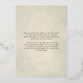 Boho-neutrale uitnodiging tot Folie voor kerstcade (Achterkant)