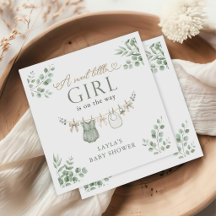 Boho Neutrale Waslijn Meisje Baby Shower
