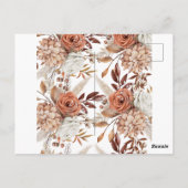Boho Neutrale Waterverf Pampas Wedding Advice Kaar Briefkaart (Achterkant)