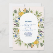 Boho Neutrale Waterverf Wildbloem Vrijgezellenfees Kaart (Voorkant)