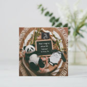 Boho neutrale zwangerschapsaankondiging Schattige  Feestdagenkaart (Staand voorkant)