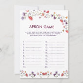Boho New Chapter Begins Apron Bridal Shower Game (Voorkant)