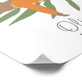 Boho Newborn Baby Girl Name Nursery Poster (Hoek)