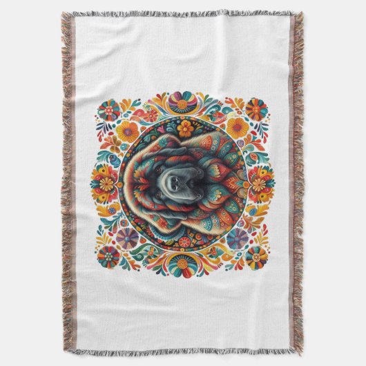 Boho Newfoundland symbool Deken (Voorkant Verticaal)