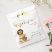 Boho Nieuw Chapter Wild Lion Balloon Baby shower Bedankzakje (Gezegeld)