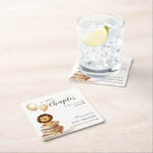 Boho Nieuw Chapter Wild Lion Balloon Baby shower Kartonnen Onderzetters (Insitu)