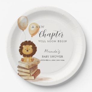 Boho Nieuw Chapter Wild Lion Balloon Baby shower Papieren Bordje