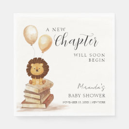 Boho Nieuw Chapter Wild Lion Balloon Baby shower Servet