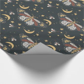 Boho Night Moth Cadeaupapier (Hoek)