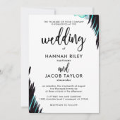 Boho Nights Foto Zwart-wit Bruiloft Kaart (Voorkant)