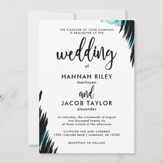 Boho Nights Foto Zwart-wit Bruiloft Kaart (Voorkant)