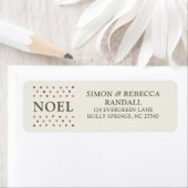 Boho Noel Rustic Farmhouse Simple Christmas  Etiket (Insitu)