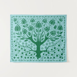 boho Nouveau met hart Wandkleed