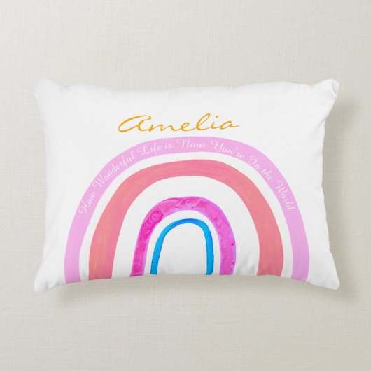 Boho 'Now That You're In The World' Accent Kussen (Voorkant)