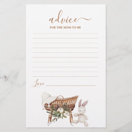 Boho Nursery Advice for Mam to be Card (Voorkant)