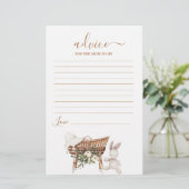 Boho Nursery Advice for Mam to be Card (Staand voorkant)