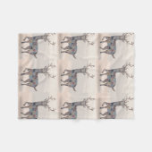 Boho Nursery Art Baby Blanket Fleece Deken (Voorkant (Horizontaal))