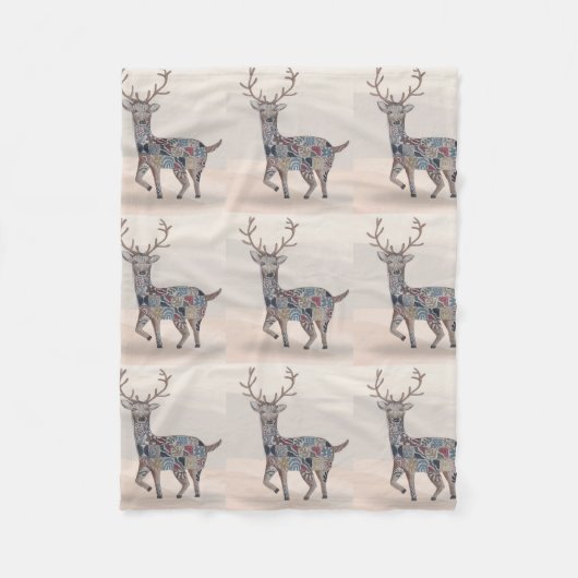 Boho Nursery Art Baby Blanket Fleece Deken (Voorkant)