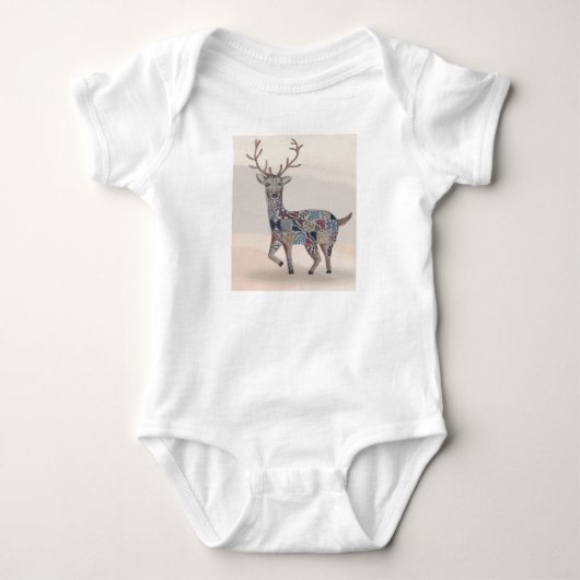 Boho Nursery Art Baby Romper / Bodysuit (Voorkant)