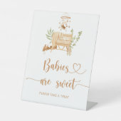 Boho nursery Babies zijn een mooie voetstuk Reclamebord Met Voetstuk (Voorkant)