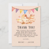Boho Nursery Baby Baby shower Hartelijk dank Bedankkaart (Voorkant)