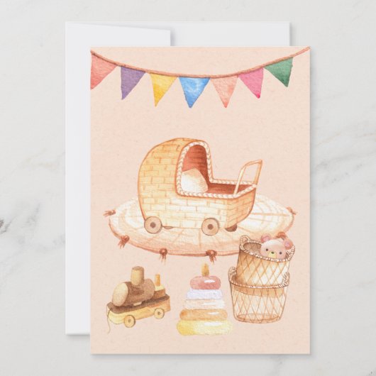 Boho Nursery Baby Baby shower Hartelijk dank Bedankkaart (Achterkant)