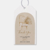 Boho Nursery Baby shower Dank u Label Cadeaulabel (Voorkant)