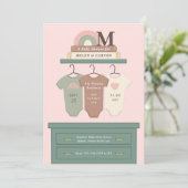 Boho Nursery Baby shower Kaart (Staand voorkant)