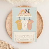 Boho Nursery Baby shower Kaart