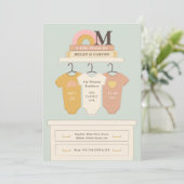 Boho Nursery Baby shower Kaart (Staand voorkant)