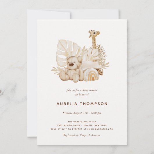 Boho Nursery Baby shower Kaart (Voorkant)