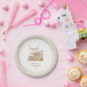 Boho Nursery Baby shower Papieren Bordje (Feest)