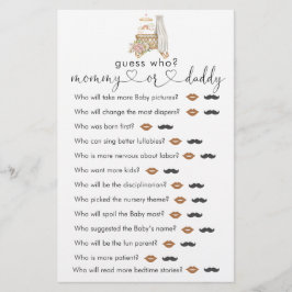 Boho Nursery Baby shower raad eens wie er speelde