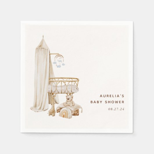 Boho Nursery Baby shower Servet (Voorkant)