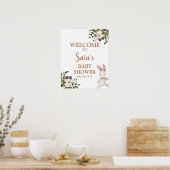 Boho Nursery Baby Shower Welkom bord Poster (Keuken)