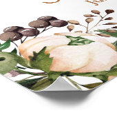 Boho Nursery Baby Shower Welkom bord Poster (Hoek)