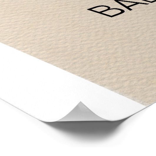 Boho Nursery Baby shower Welkomstteken Poster (Hoek)