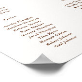 Boho Nursery Baby shower Zitkaarten Poster (Hoek)