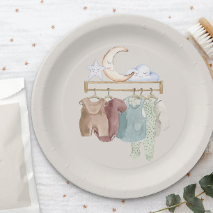 Boho Nursery Babykleren Geslacht Neutraal Papieren Bordje